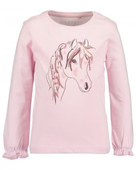 Longshirt Pferdekopf rosa 104