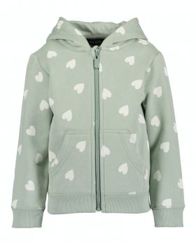 Sweatjacke Herzen mint 104