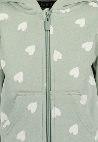 Sweatjacke Herzen mint 98